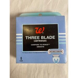 Walgreens Womens Three Blade Razor Cartridges 8 Count Fits Venus Smooth W10428